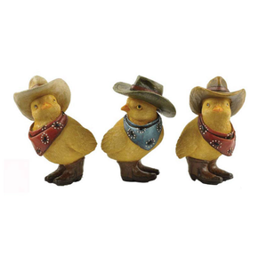 Figura de resina cowboy galinha estatueta personalizada