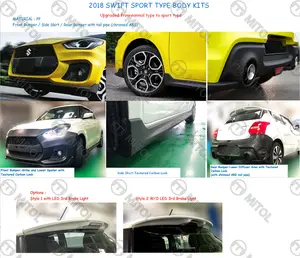 สำหรับซูซูกิ2018 SWIFT SWIFT BODY KIT(PP)-ประเภทกีฬา