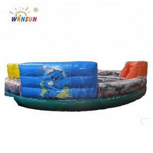 Hà mã Chow Xuống Inflatable, Inflatable Đói Hà Mã Trò Chơi Inflatable, Inflatable Bungee Chạy Thể Thao - Product Image 2