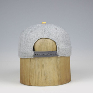 Diseñar Su Propia tapas de Hip Hop Ajustable <span class=keywords><strong>gris</strong></span> y amarillo flatbill snapback sombreros - Product Image 3