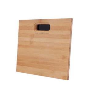 180kg 디지털 욕실 스케일 천연 방수 대나무 플랫폼 OEM 맞춤형 0.1kg 정밀 체중계 - Product Image 2