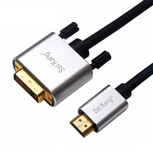 Campioni gratuiti di trasporto libero logo personalizzato hdmi a DVI cavo dvi cavo HDMI Femmina a DVI-D Maschio Video Adattatore