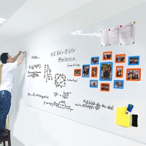 Imanes autoadhesivos <span class=keywords><strong>de</strong></span> borrado en seco para pared, adhesivo <span class=keywords><strong>de</strong></span> pizarra blanca suave enrollable, 90x60 cm x 0,6mm - Product Image 6