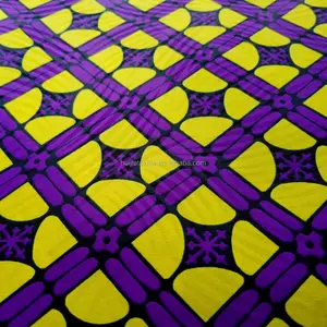 African wax print fabric Embossed 3D prints African polyester wax fabric