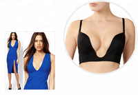 Soutien-gorge en forme de U deap v, sous-vêtements confortables, sans traces, pour femmes, transparents et à la mode
