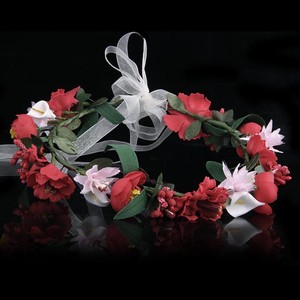 Nouvelle Main Mariée Fleur tissu Couronne mariage diadème bandeau - Product Image 3