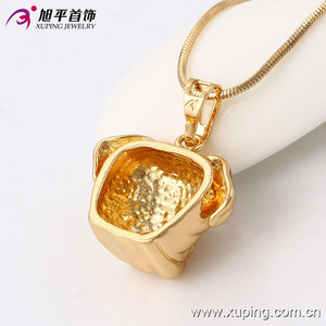Pendentif en laiton xup, bijoux à la mode en or, tête de <span class=keywords><strong>chien</strong></span>, animal tendance, vente en gros, 32523 - Product Image 4