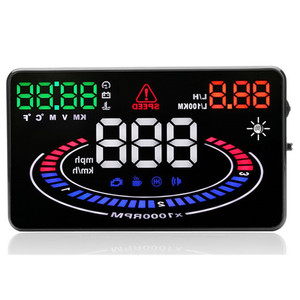 Hệ Thống Báo Động An Ninh Xe Hơi Tự Động Báo Động Quá Tốc Độ Nhiệt Độ Nước Trên Màn Hình Hiển Thị Trên Kính Lái OBD Ii HUD - Product Image 4