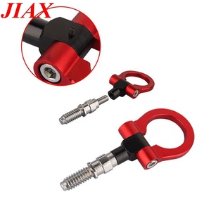 ユニバーサルヨーロピアンカーオートトレーラーリングアルミニウム牽引フックストラップ用<span class=keywords><strong>JDM</strong></span>レーシング牽引フック - Product Image 2
