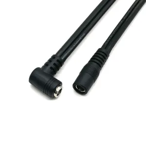 Dc 5521 5525 24 v 배럴 커넥터 12V 2.1*5.5mm 플러그 남성 여성 잭 2464 2468 와이어 전원 케이블