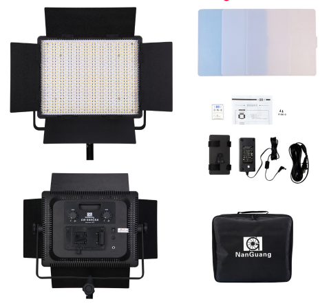 Original Nanguang CN-900SA Dimmable LED Photo Studio Light Kit