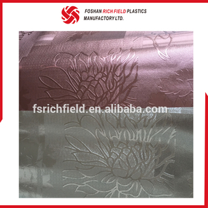 कारखाने के निर्माण पीवीसी Soild धातु Nonwoven सोने मेज़पोश उभरा टेबल कपड़ा - Product Image 5