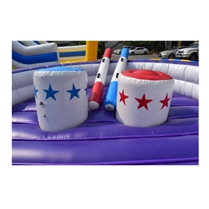 Tùy Chỉnh Inflatable Đấu Sĩ Jousting Vòng/Inflatable Đấu Sĩ Arena Với Gậy/Inflatable Gậy Chiến Đấu Arena - Product Image 4
