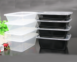 BPA ฟรี1500มิลลิลิตรอาหารที่ชัดเจนปลอดภัยทิ้งพลาสติกสี่เหลี่ยมภาชนะผลไม้/นำไปล้างภาชนะบรรจุอาหาร - Product Image 3