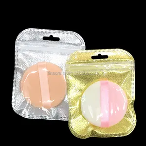 Saco de zíper plástico transparente, 7.5*8cm reciclar biodegradável com alça saco resiliável para cartão