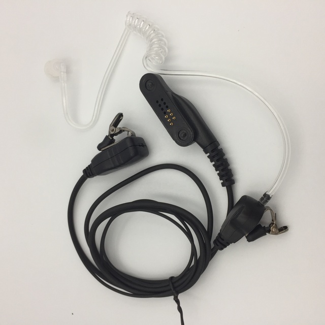 2 Way Radio Acoustic Clear Tube PTT  Headset Walkie Talkies Earpiece for Vertex Vx-720 Vx Series