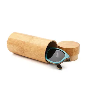 High Fashion Round Eco-Friendly Eyewear Wooden Sunglasses Case Bamboo Sunglasses Case