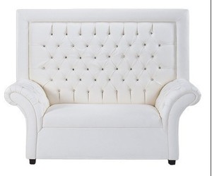 a partir de sinofur mejor venta blanco sofá de <span class=keywords><strong>dos</strong></span> <span class=keywords><strong>plazas</strong></span> sofá de la boda - Product Image 1