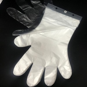 De grado de alimentos de jardín de plástico desechables guante HDPE cocina guantes - Product Image 1