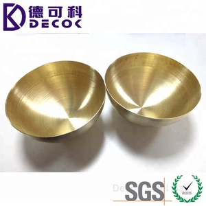 Grande 6-Inch Decorativo Meia Esfera AISI Padrão Oco Latão Hemisfério Bolas De Aço Inoxidável - Product Image 4