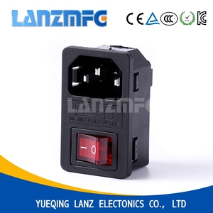 LZ-14-F3 <span class=keywords><strong>IEC</strong></span> Steckdose mit 10A 250V AC Druckknopf schalter Multi-<span class=keywords><strong>Standard</strong></span> (US AU UK IT) Kupfer Kunststoff Nylon-für Home Office - Product Image 2