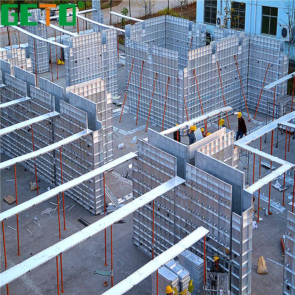 Fast construction time concrete wall forms for sale with building metal materials