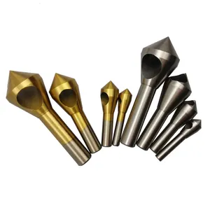 inclined hole chamfering steel aluminum plate countersunk drill taper hole bits screw nut bolt countersink remove internal chip