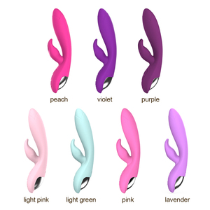 Y.Love USB ricaricabile giocattoli sessuali femminili a caldo che vendono forte vibratore di coniglio vibrante con doppio motore in Silicone materiale - Product Image 5