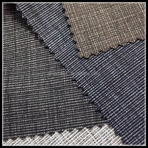 Venta al por mayor caliente hombres italianos dobby Poliéster Viscosa pantalones brillante traje de tela - Product Image 3