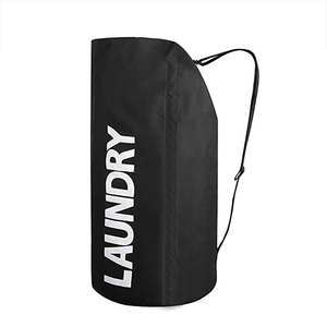 Sac à linge à bandoulière pratique extra large sac de rangement en nylon durable pour vêtements sales avec fermeture à boucle pour College Dor, - Product Image 6