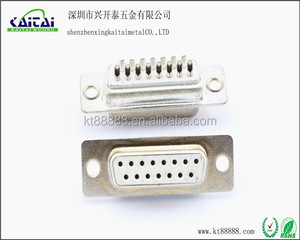 D Sub nối DB15 Trắng Nam Nữ hàn nối 15 pin nữ 7 + 8 đôi đen trắng xanh - Product Image 3