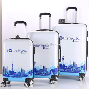 City of <span class=keywords><strong>london</strong></span>-Juego de 3 maletas de PC abs con estampado de Torre eiffel de París, estuche rígido giratorio - Product Image 5