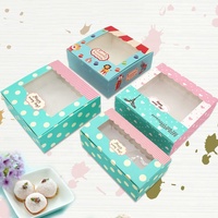 Custom Logo Gedrukt Papier Cupcake Pakket Bakkerij Voedsel Dozen