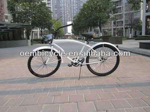 26 pulgadas profesional para hombre con todo de color blanco <span class=keywords><strong>beach</strong></span> cruiser bicicleta al por mayor - Product Image 1