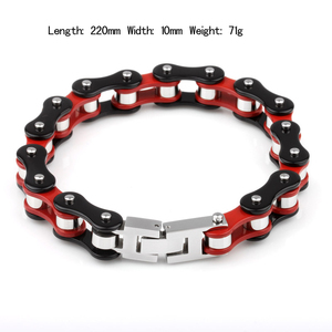 Cadena moto Moda bicicleta de pulsera para hombre de acero inoxidable de bicicletas joyería del brazalete de la motocicleta - Product Image 5