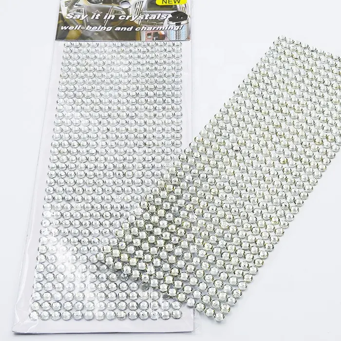 5mm Crystal Bling Diamond Sticker, Acryl stein platte mit flacher Rückseite für die Dekoration mobiler Koffer