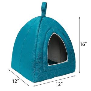 ZYZ PET 2-in-1 folding comfortable folding so pets bed cave triangle PET bed - Product Image 5