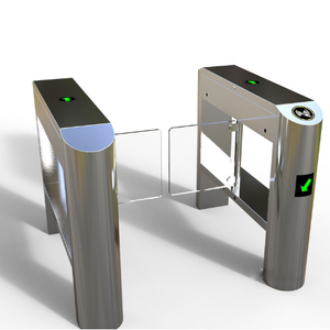 Sistema de control de acceso de reconocimiento facial Torniquetes oscilantes Barrera de aleta Torniquete de carril de velocidad rápida para peatones - Product Image 5