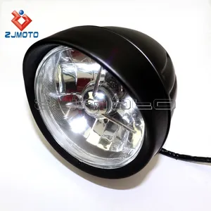 ZJMOTO Motorcycle Chopper Headlight for Harley Custom