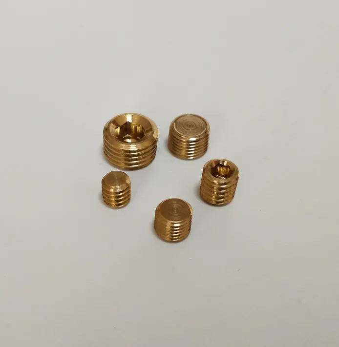 Best selling brass countersunk hex socket 1/8 NPT male pipe plug fitting female plug