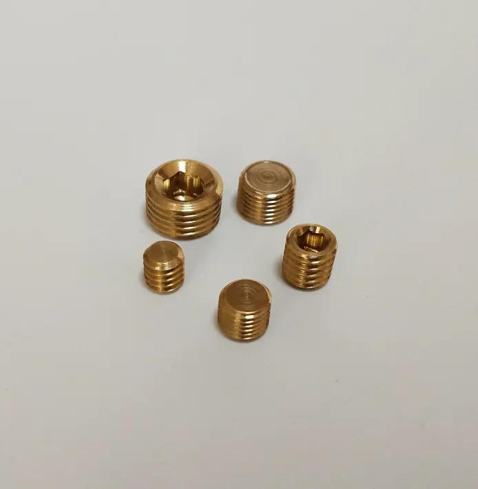 Best 잘 팔리는 brass 납작한 hex socket 1/8 NPT male 관 plug \ % female plug