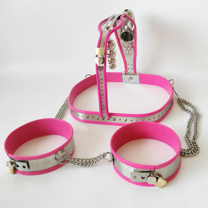 RVS BDSM Bondage Set Mannelijke Kuischheidsriem Broek Anale <span class=keywords><strong>Plug</strong></span> Dijbeenring Metalen Kuischheidsapparaat Cock Cage Seks Speelgoed voor Mannen - Product Image 3