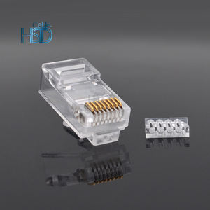 100 pièces/paquet Cat6A Ethernet réseau interne RJ45 connecteur mâle non blindé 6A 8 broches Type 8P8C connecteur - Product Image 4