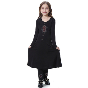 MIDDLE EAST 2pcs Muslim Skirt <strong>Abaya</strong> With Pant Suit Malaysia for 3years- 14year <strong>Girl</strong> OEM Service Children Polyester <strong>Girls</strong> Support - Product Image 2