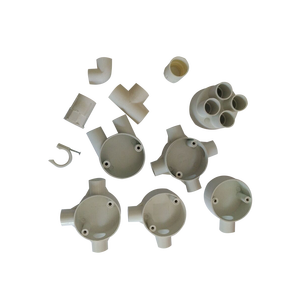 الصين تصنيع upvc وصلات المفاصل المحملة بثلاث طرق مربع وصلات مواسير بلاستيكية - Product Image 6