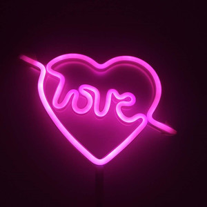 Heart Shape LED <strong>Neon</strong> Light <strong>Sign</strong> <strong>Battery</strong> <strong>Operated</strong> Wedding Decoration Gift for Indoor Desktop Display - Product Image 2