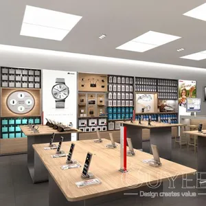 Equipo de tienda personalizada para centro comercial, teléfono móvil 3D Max, diseño de Interior para Tienda Móvil en venta