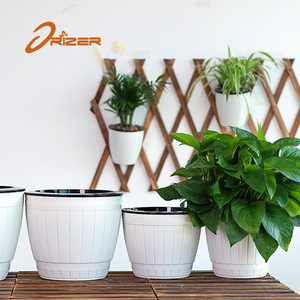 Decorazioni interni Auto Irrigazione Vaso di fiori di Plastica Impilabile Barrel Forma Carnosa Pianta Con Il Prezzo All'ingrosso - Product Image 2