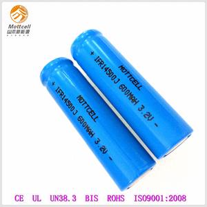 Cabeza convexa 14500J reachargeable batería li-ion 600 mAh 3.2 V para los juguetes de gama alta de herramientas digitales - Product Image 2