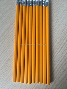 Hexagonal HB estándar a granel #<span class=keywords><strong>2</strong></span> lápices color amarillo lápiz número <span class=keywords><strong>2</strong></span> lápiz con borradores - Product Image 1